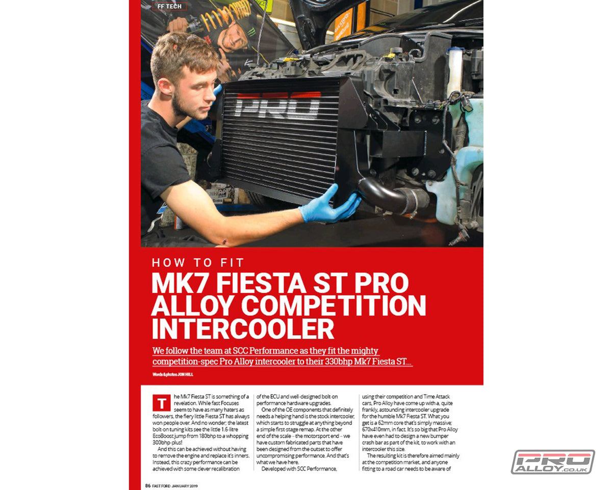 Fiesta ST MK7 Intercooler - Competition Spec Intercooler - Pro Alloy