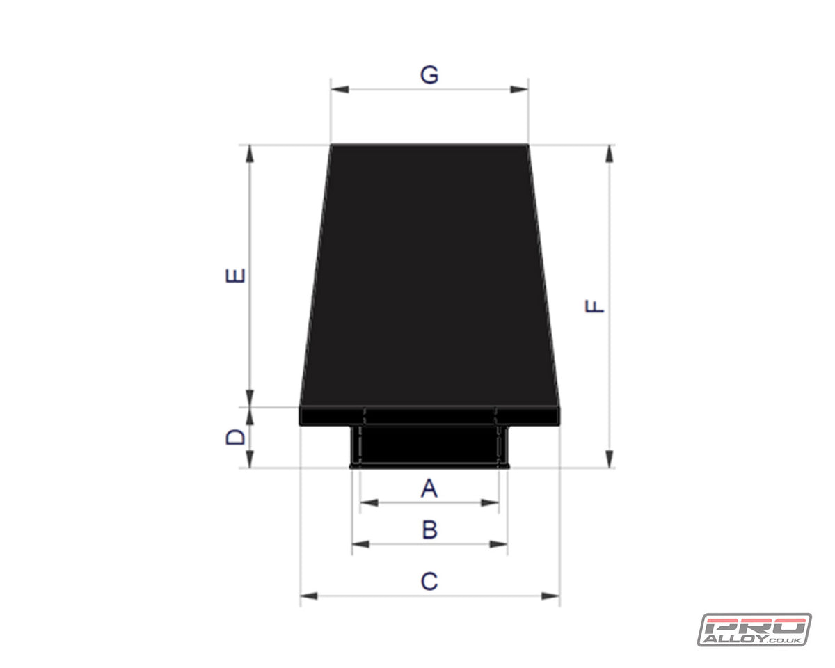 ITG Maxogen Air Filter (Full Cone) - Rubber Neck Induction Kit - Pro Alloy