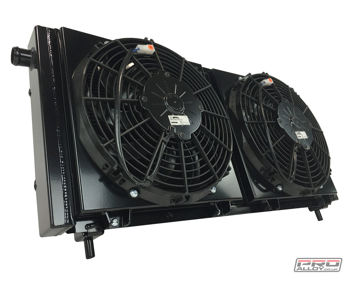 Lotus Exige V6 S3 Radiator, Fan kit & A/C Condenser Combo Radiator - Pro Alloy