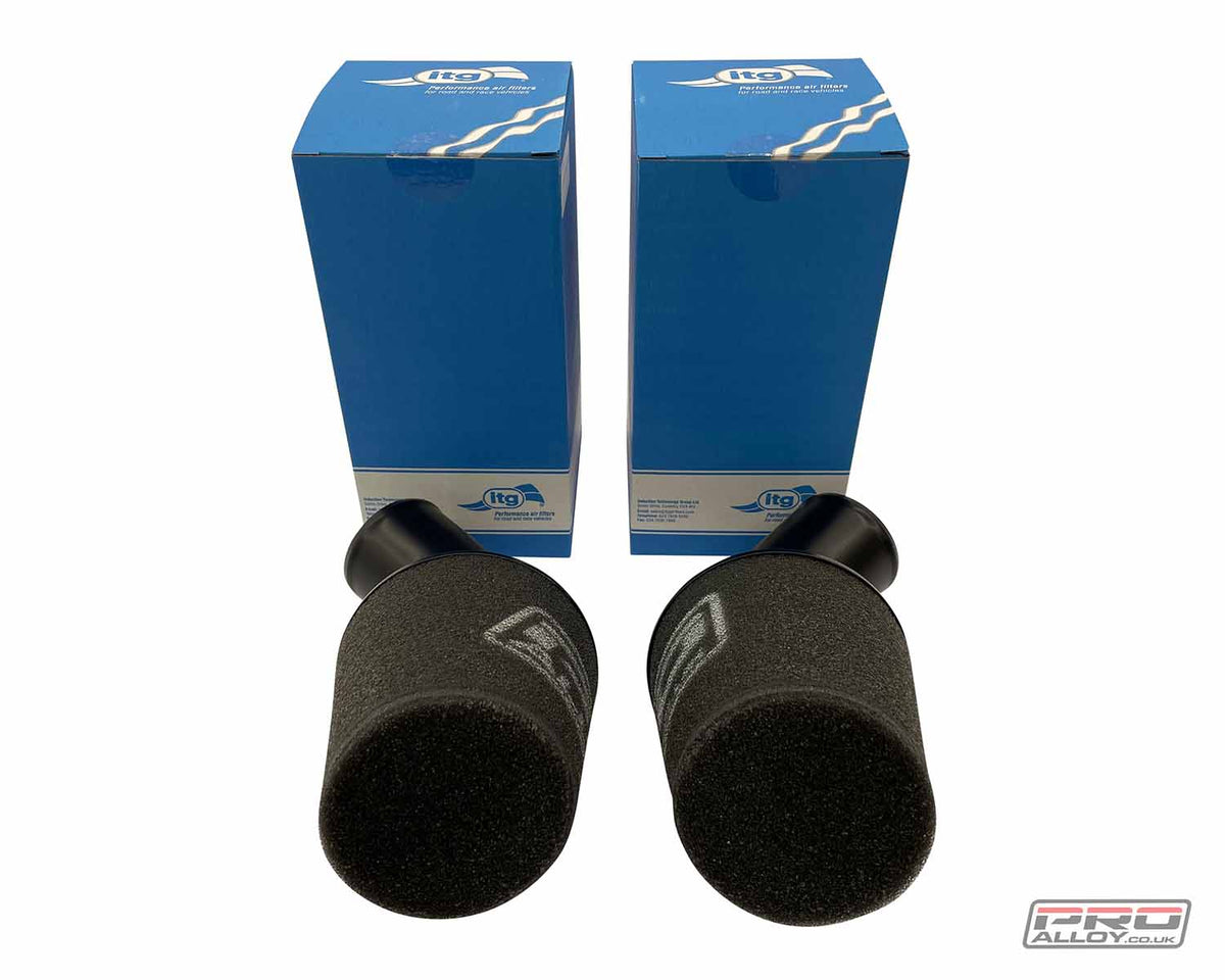 Pair of ITG Foam Air Filter Induction Kit - Pro Alloy