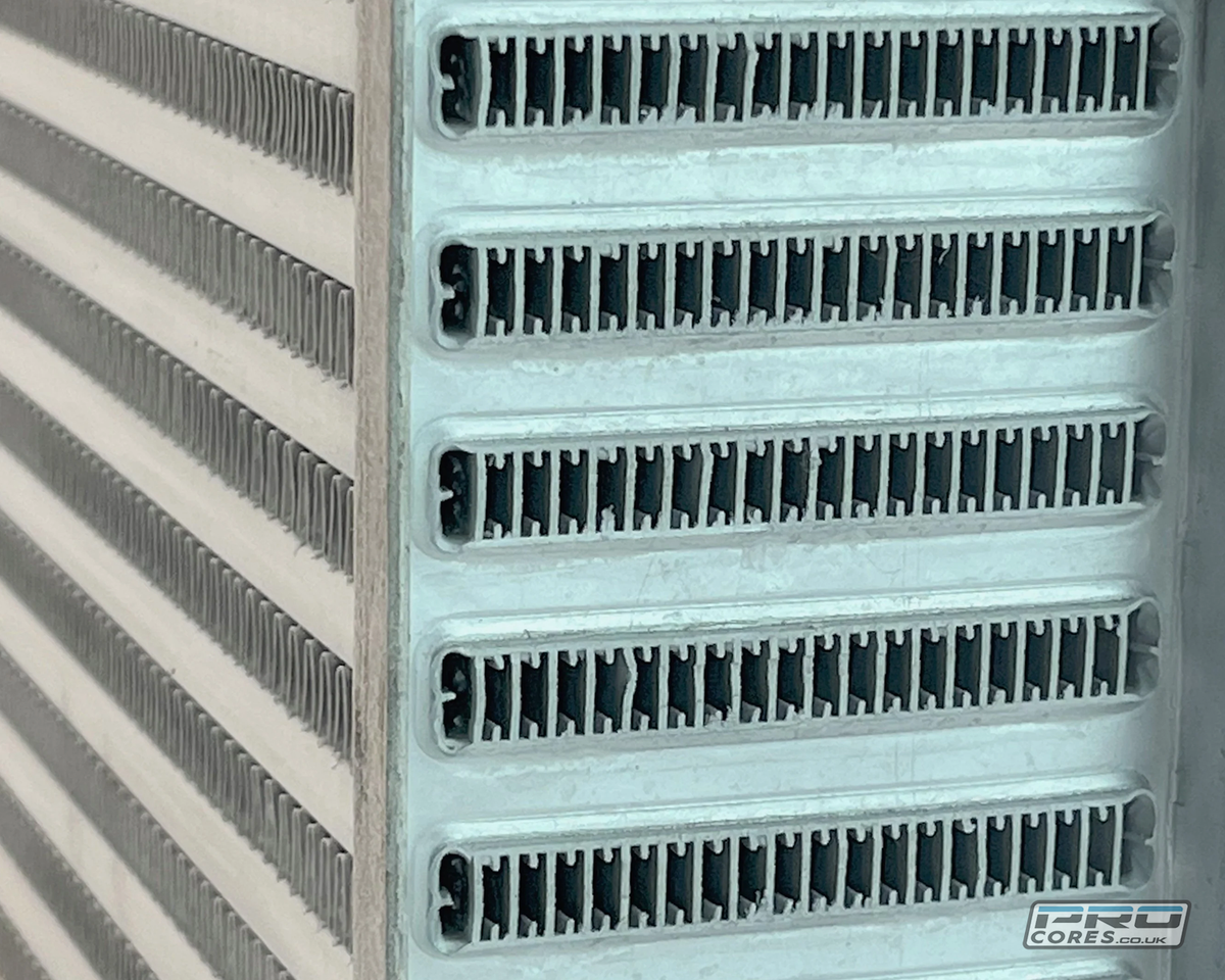 Air Intercooler Core 60mm Deep | 206mm Stack Height - Core height Core    - Pro Alloy