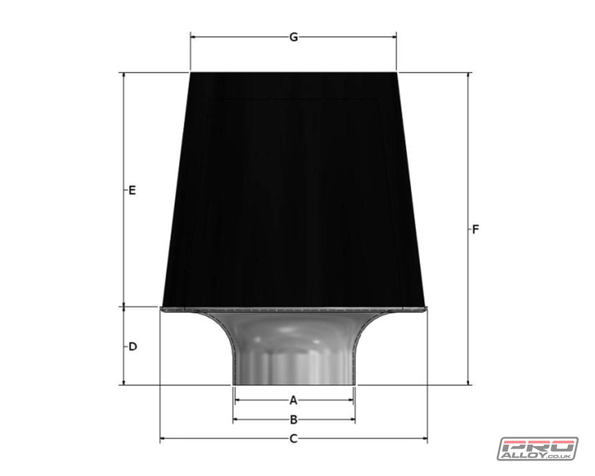ITG Maxogen Air Filter (Small Cone) Induction Kit    - Pro Alloy