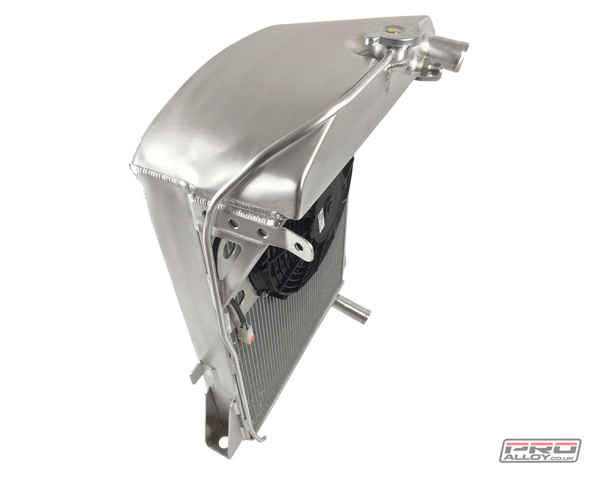 Jaguar C Type Alloy Radiator Radiator Satin Silver   - Pro Alloy