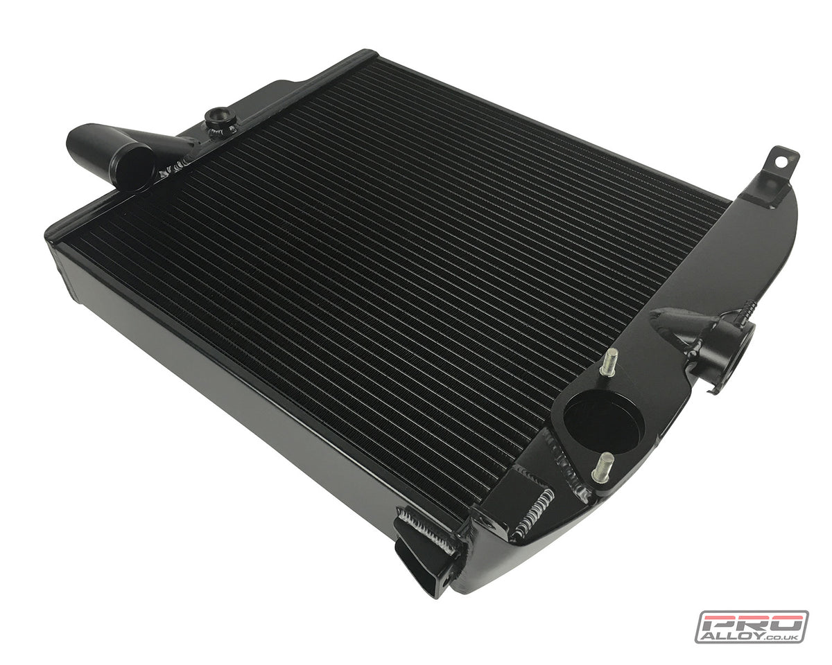 Jaguar XK120 Radiator Radiator Satin Black   - Pro Alloy