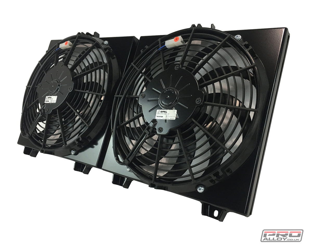 Lotus Exige V6 S3 Radiator, Fan kit &amp; A/C Condenser Combo Radiator - Pro Alloy