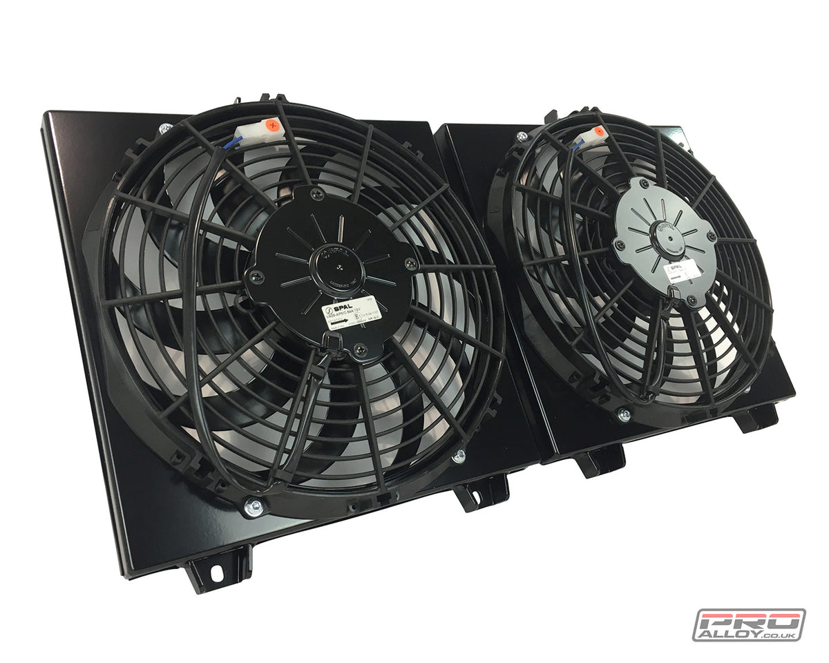 Lotus Exige V6 S3 Radiator, Fan kit &amp; A/C Condenser Combo Radiator - Pro Alloy