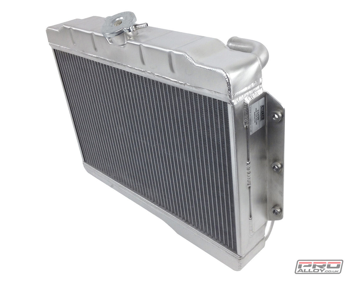 MGB (Top Filler) Radiator Radiator Satin Silver   - Pro Alloy