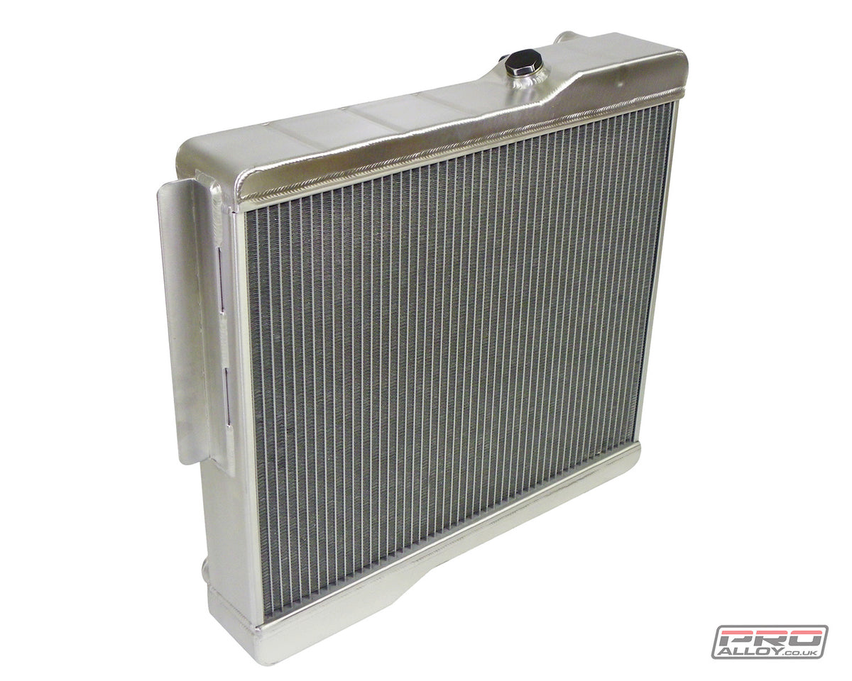 MGB V8 Uprated Radiator Radiator Satin Silver   - Pro Alloy